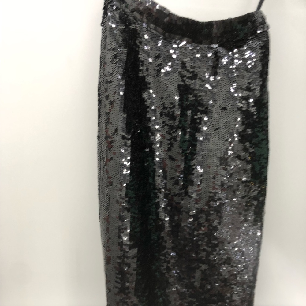 Midi Black Sequin Skirt Size Small
